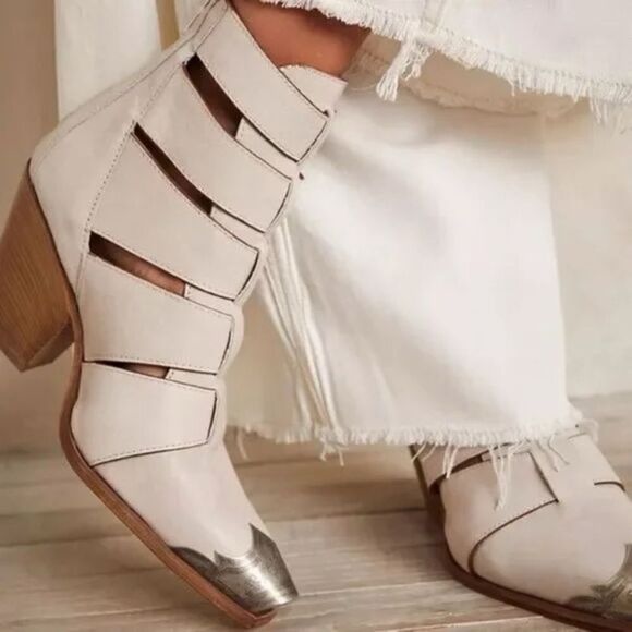 Free People Shoes - Free People Brayden Fisherman Boot White Ivory EU 40 US 10